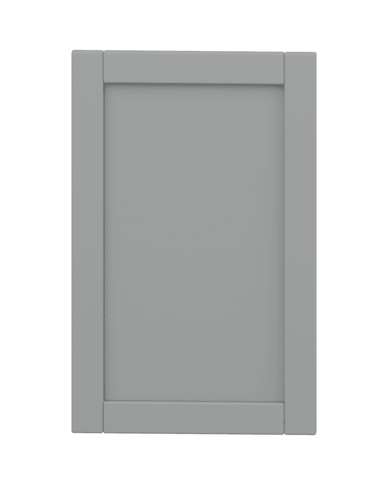 Grey Shaker cabinet door, matte Blender finish study GS