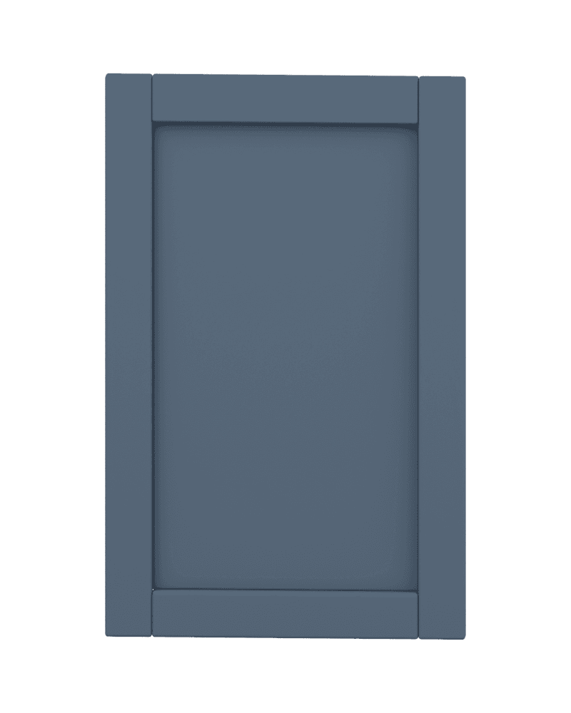 Navy Blue cabinet door, matte Blender finish study NB