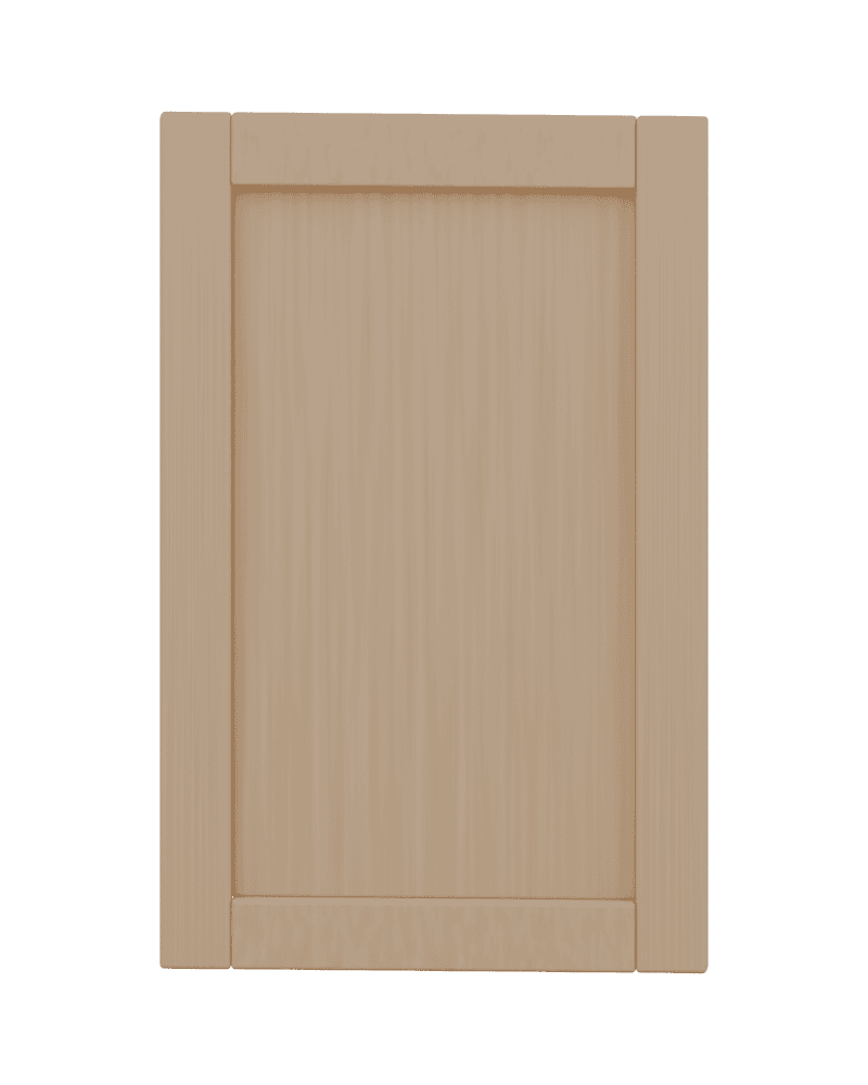 Natural Oak cabinet door, matte Blender finish study NO
