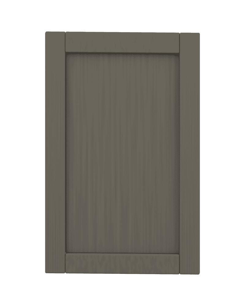 Timber Shaker cabinet door, matte Blender finish study TS