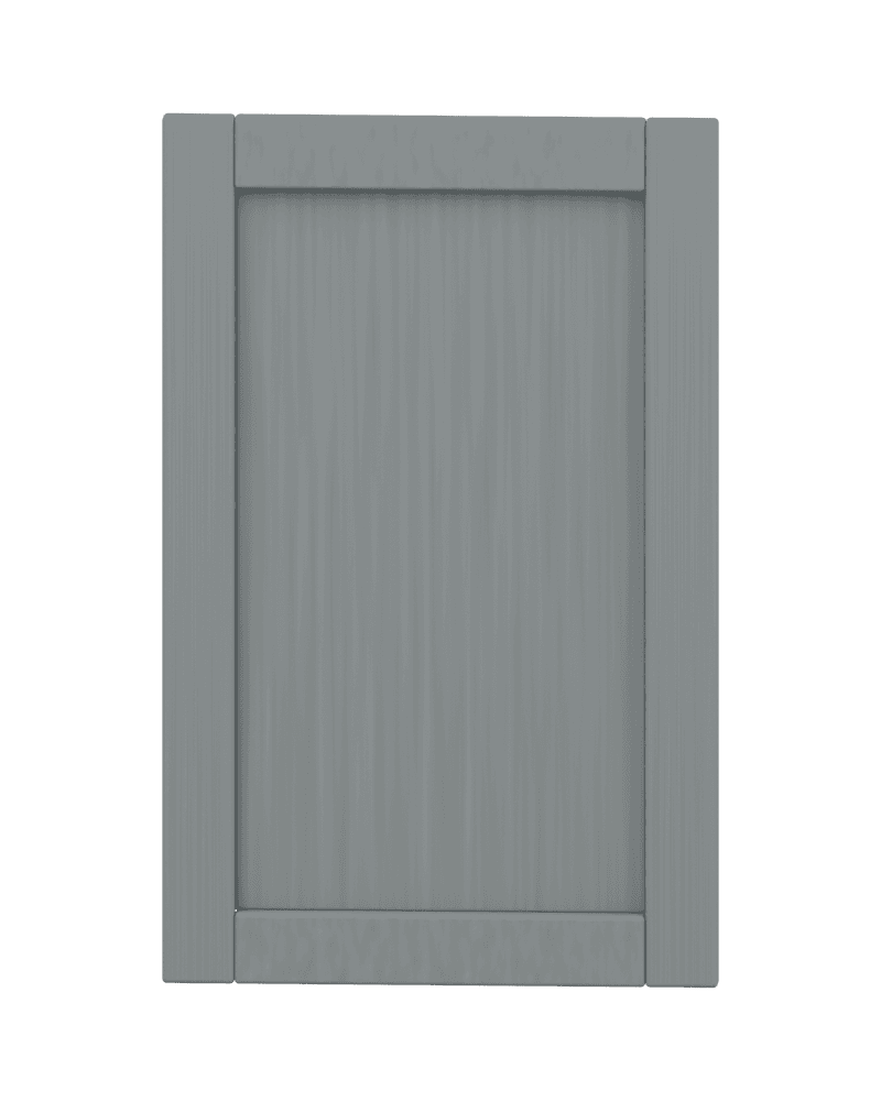 Weathered Grey cabinet door, matte Blender finish study WG