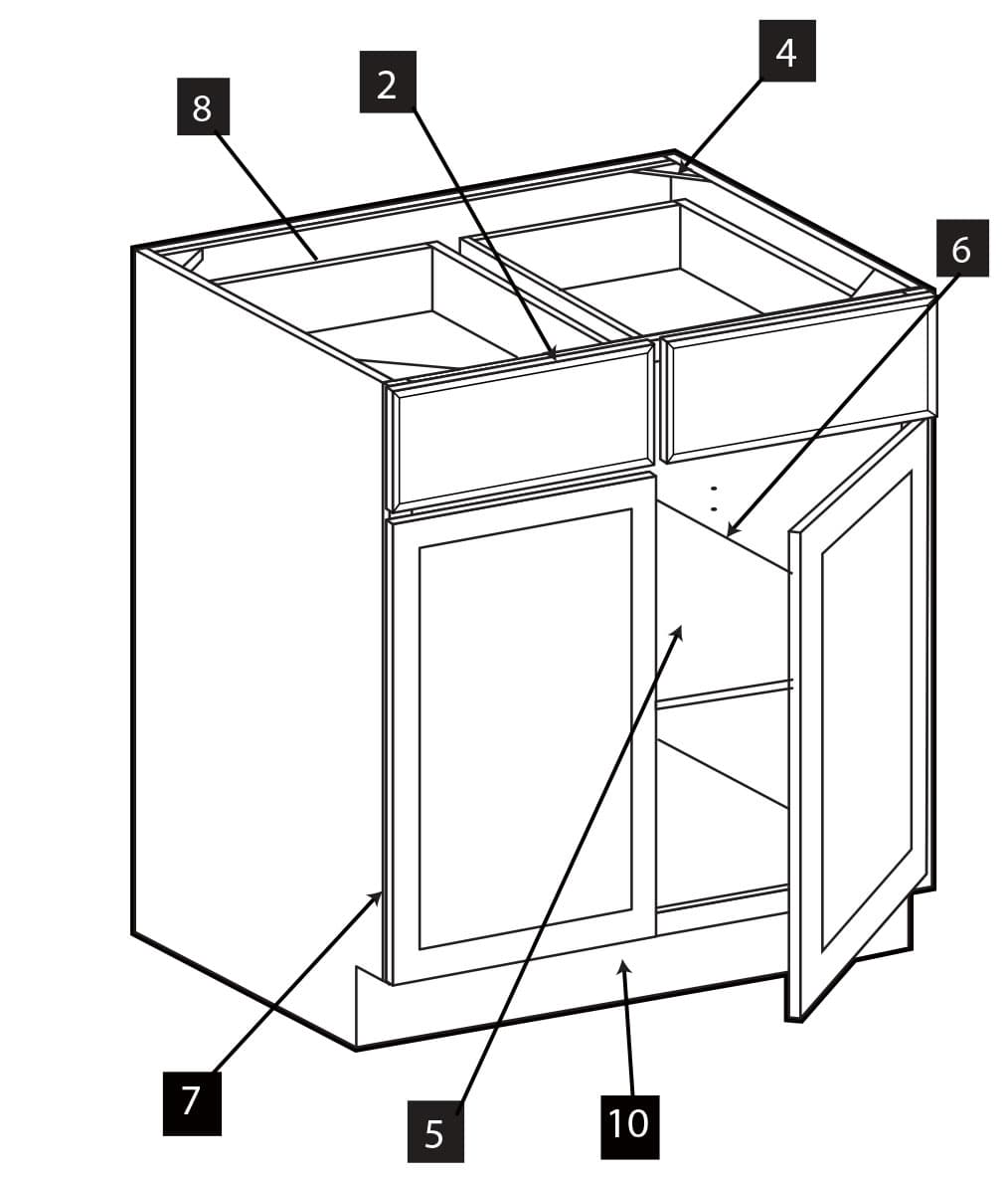 Base Cabinets planning illustration