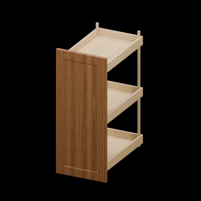 Kingston 12-in Base Cabinet Pullout (BP12) in Walnut