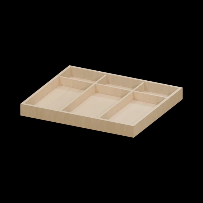 Kingston 24-in Cutlery Tray (TRAY-24) in Walnut