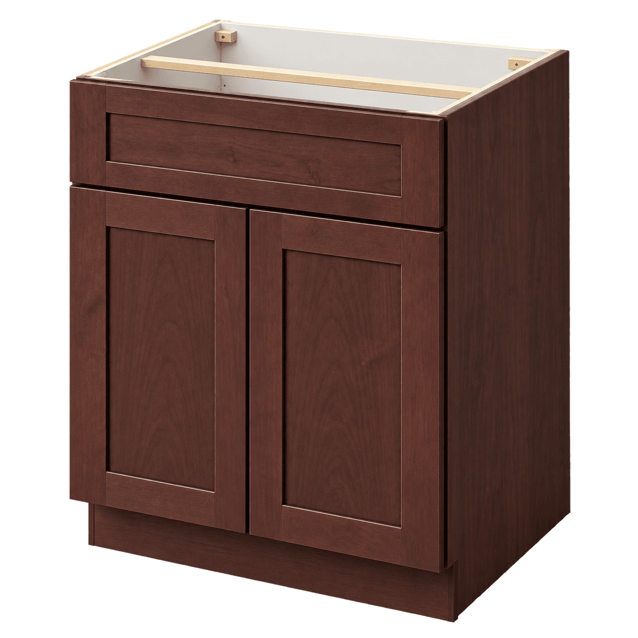 Created visualization of Centerville 24-in Base Cabinet in Walnut Shaker