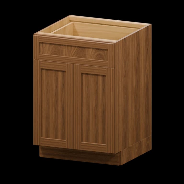 Hudson 24-in Base Cabinet in Walnut