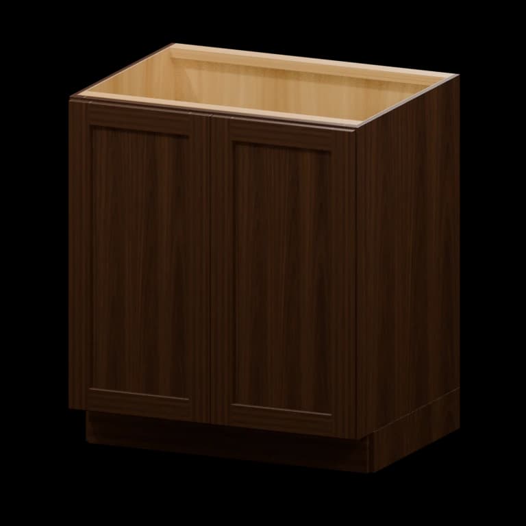 Kingston 30-in Full-Height Door Base Cabinet (B30-FH) in Espresso