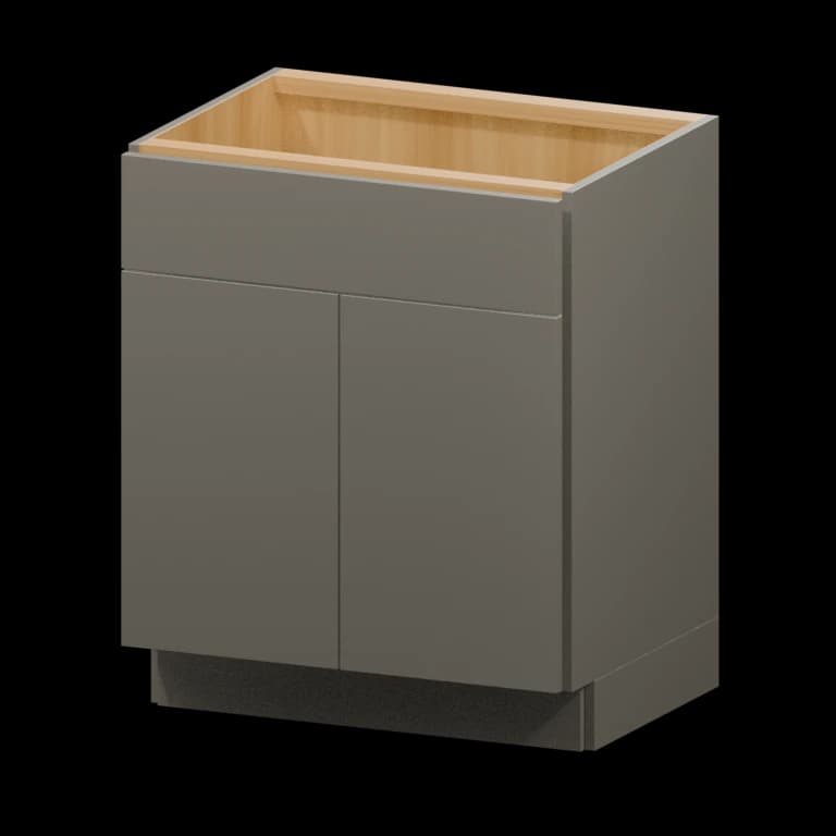 Auburn 27-in Vanity Sink Base Cabinet (VSB27VH) in Solid Moonlight