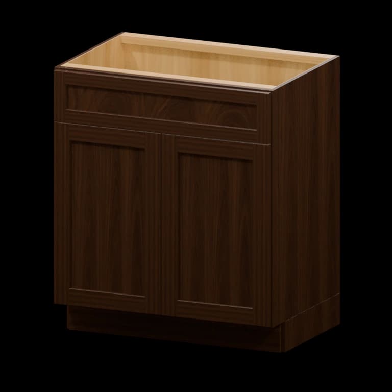 Hudson 30-in Vanity Sink Base Cabinet in Espresso