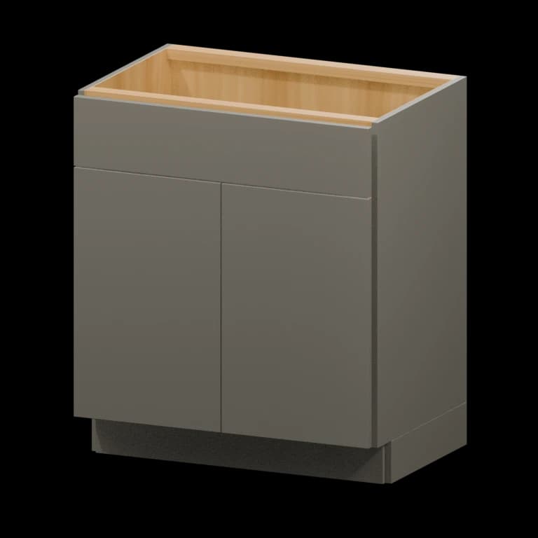 Auburn 30-in Vanity Sink Base Cabinet (VSB30) in Solid Moonlight