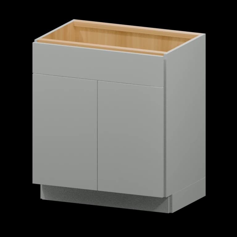 Auburn 30-in Vanity Sink Base Cabinet (VSB30) in Solid Platinum