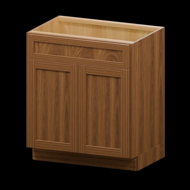 Fairview 30-in Vanity Sink Base Cabinet in Walnut