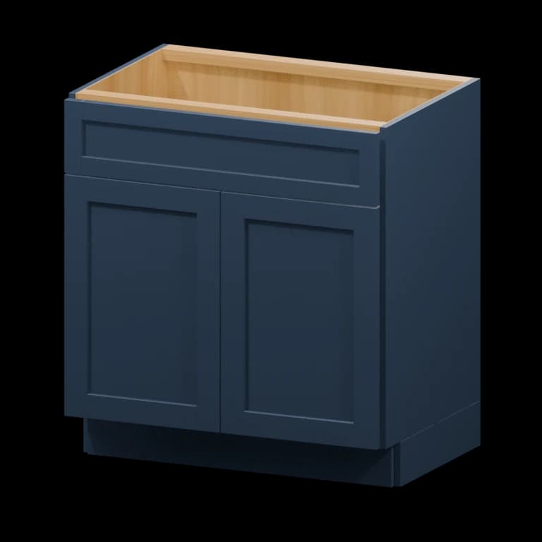 Centerville 30-in Vanity Sink Base Cabinet (VSB30VH) in Navy Blue