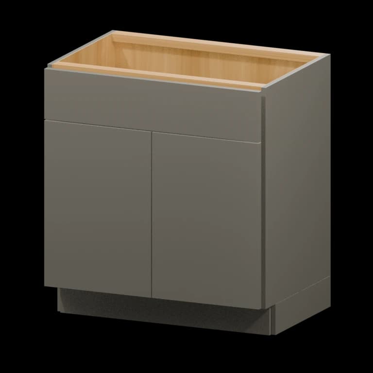 Auburn 30-in Vanity Sink Base Cabinet (VSB30VH) in Solid Moonlight