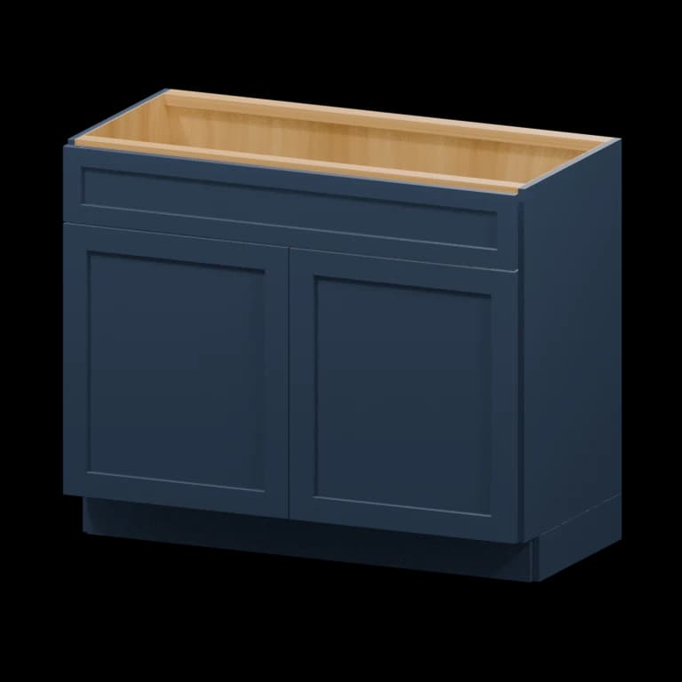 Centerville 42-in Vanity Sink Base Cabinet (VSB42) in Navy Blue