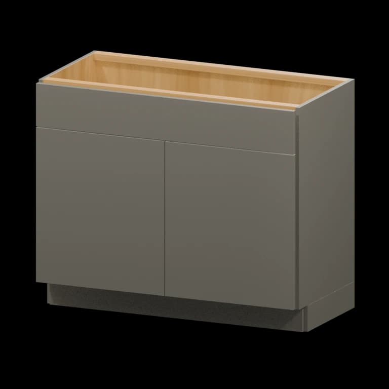 Auburn 42-in Vanity Sink Base Cabinet (VSB42) in Solid Moonlight