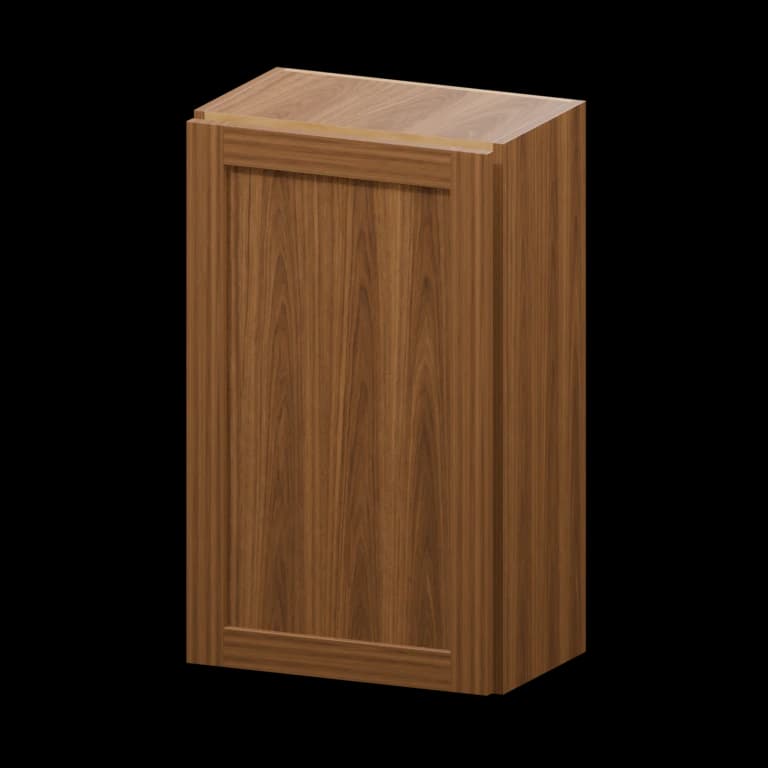 Centerville 18-in Wall Cabinet (W1830) in Walnut Shaker