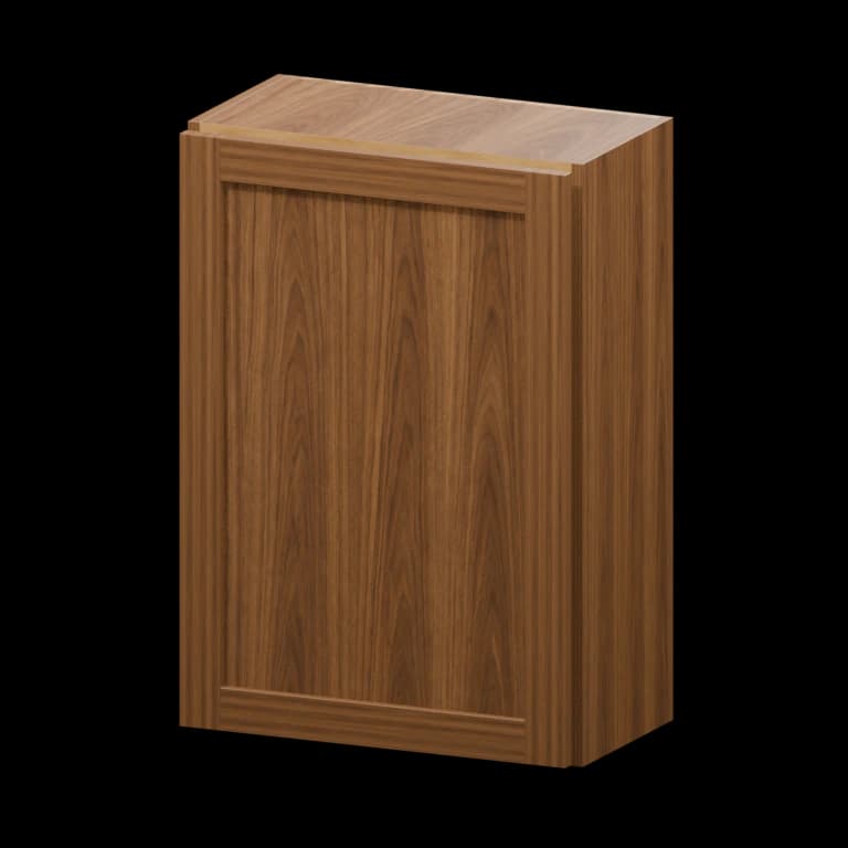 Centerville 21-in Wall Cabinet (W2130) in Walnut Shaker