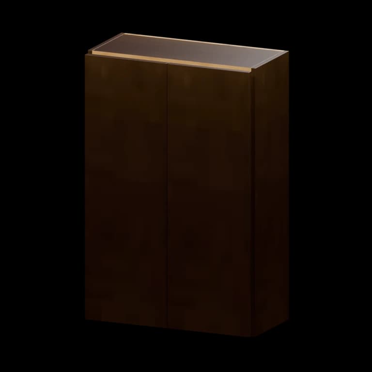 Auburn 24-in Wall Cabinet (W2436) in Dark Chocolate