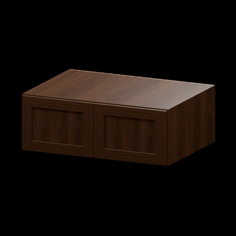 Kingston 33-in Wall Cabinet (W331224) in Espresso