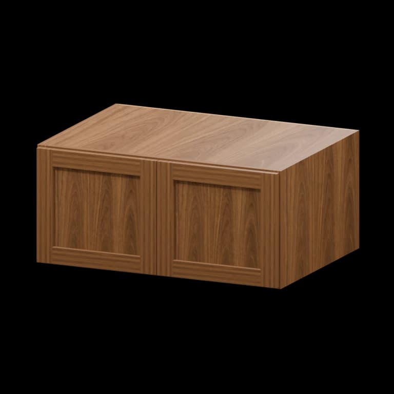 Kingston 33-in Wall Cabinet (W331524) in Walnut