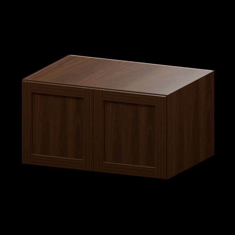 Kingston 33-in Wall Cabinet (W331824) in Espresso