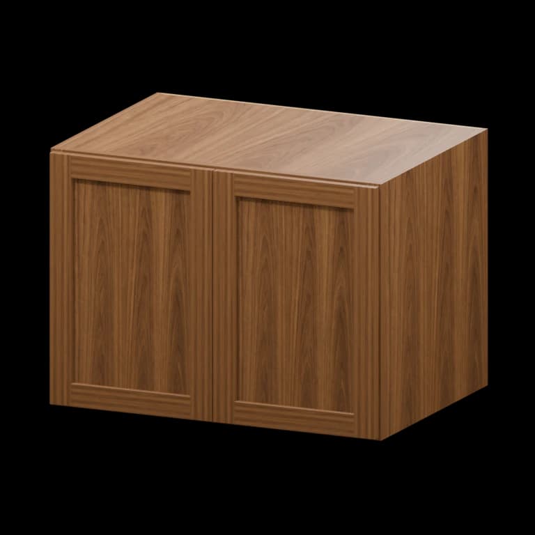 Kingston 33-in Wall Cabinet (W332424) in Walnut