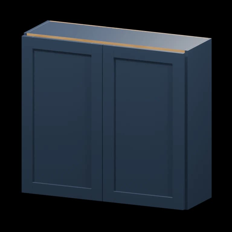 Centerville 33-in Wall Cabinet (W3330) in Navy Blue