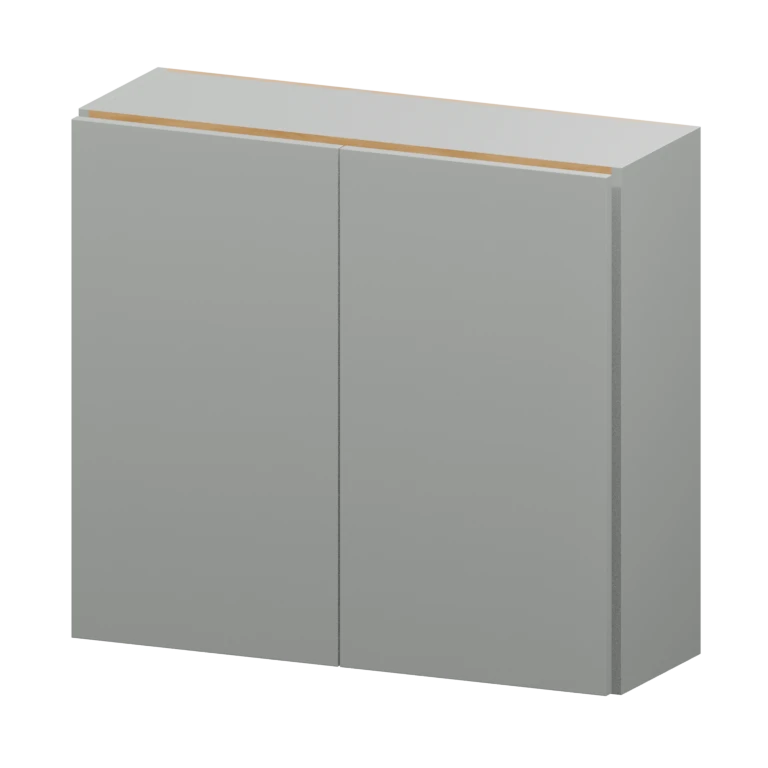 Auburn 33-in Wall Cabinet (W3330) in Solid Platinum