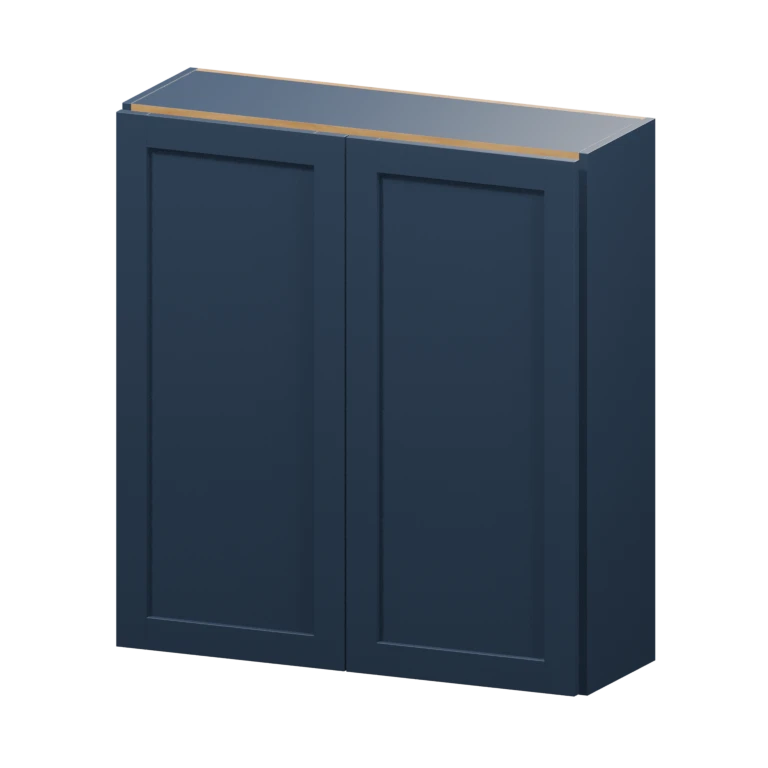 Centerville 33-in Wall Cabinet (W3336) in Navy Blue