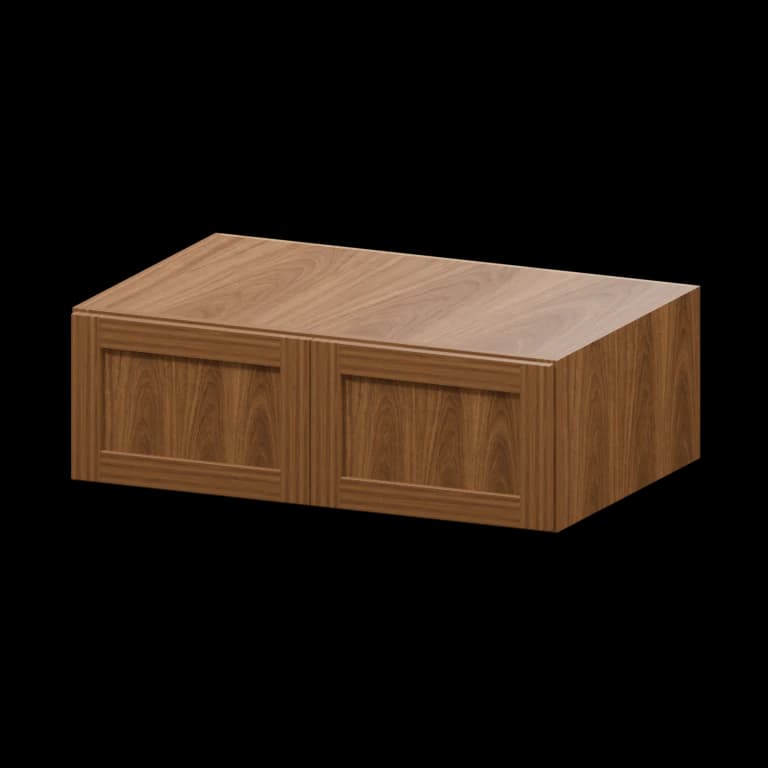 Kingston 36-in Wall Cabinet (W361224) in Walnut