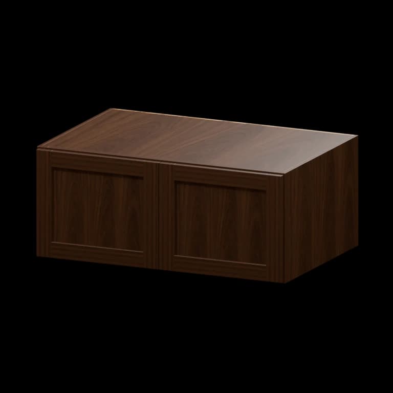Kingston 36-in Wall Cabinet (W361524) in Espresso