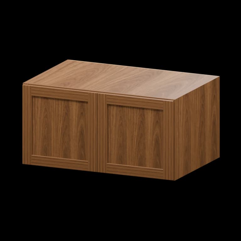 Kingston 36-in Wall Cabinet (W361824) in Walnut