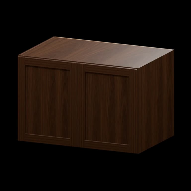 Kingston 36-in Wall Cabinet (W362424) in Espresso