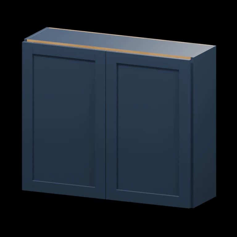 Centerville 36-in Wall Cabinet (W3630) in Navy Blue