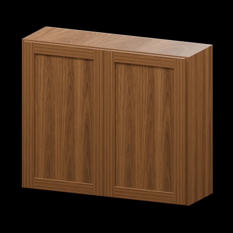 Fairview 36-in Wall Cabinet (W3630) in Walnut
