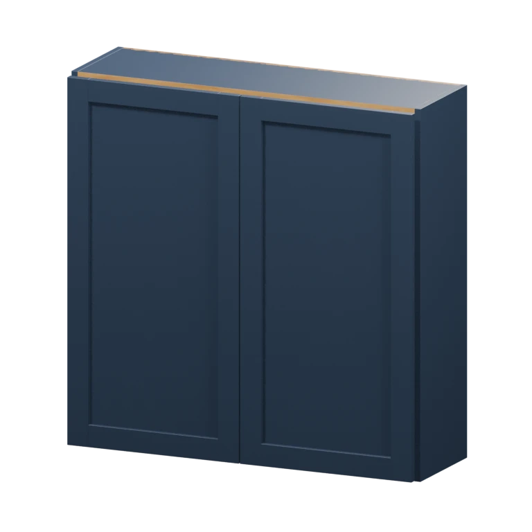 Centerville 36-in Wall Cabinet (W3636) in Navy Blue