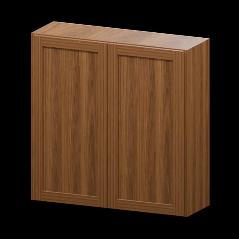 Fairview 36-in Wall Cabinet (W3636) in Walnut