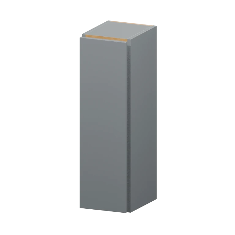 Burlington 9-in Wall Cabinet (W930) in High Gloss Aluma Gray