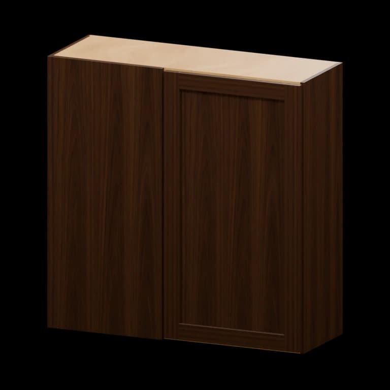 Kingston 36-in Blind Corner Wall Cabinet (WBC3636) in Espresso